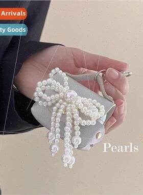 Premium Pearl Bowtie AirPods Pro Headphone Case 适用 Apple 3