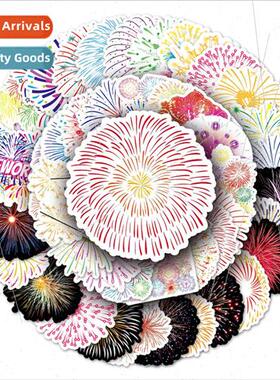 50 fireworks graffiti stickers small fresh stickers DIY skat
