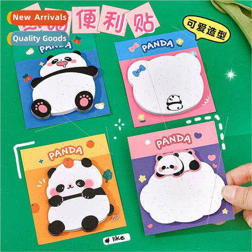 ins cartoon shaped panda sticky note cute girl heart message