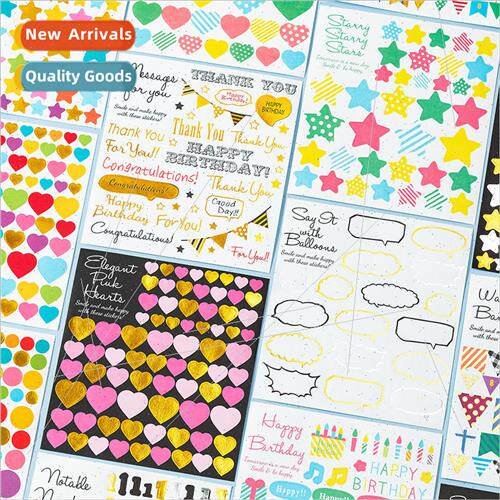DIY colorful handbook album explosion box decorative sticker