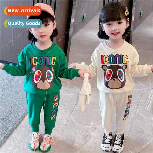 2022 new childrens clothing girls casual suit fall  in small