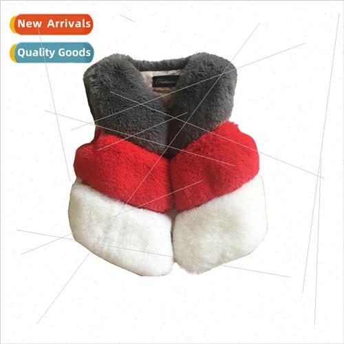 2023 winter new fur coat girls vest padded thickened warm co