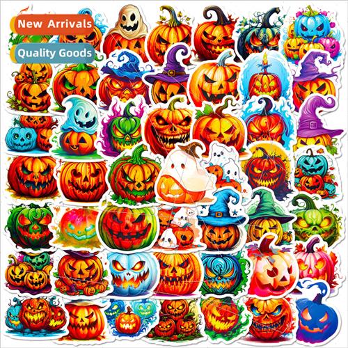 50 Halloween Devil Pumpkin Doodle Stickers Halloween ght Thr