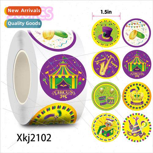 Mardi Gras Party  Envelope Seal Stickers Mardi Gras diy cake