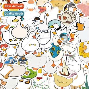 duck doodle sticker guitar sketch decoration note cartoon