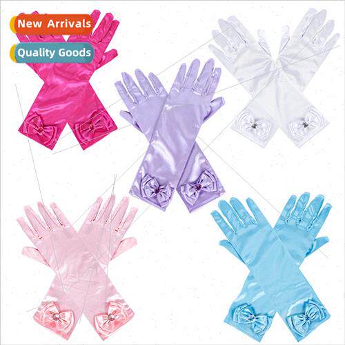 Frozen Princess Elsa Gloves Childrens Bow Printed Gloves Pro