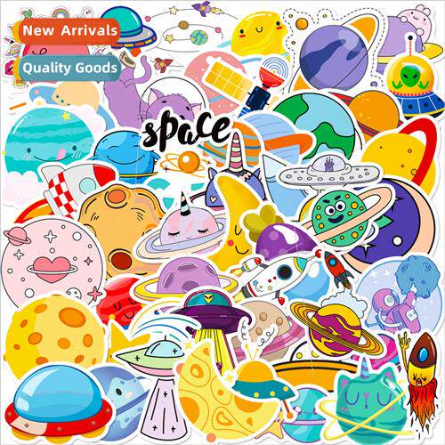 50 pcs of cosmic planet series stickers dream planet series