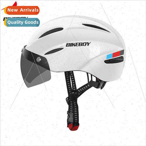 Mountain road bicycle electric with windshield riding helmet