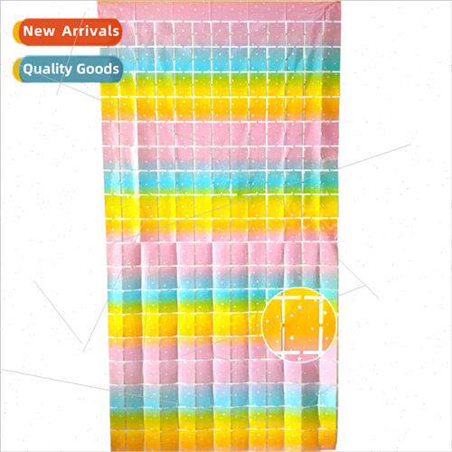 New color printing 1*2 meters square curtain gradient stars