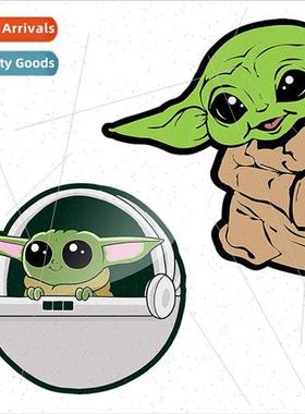 Rear window glass car stickers scratches cover Yoda baby Man