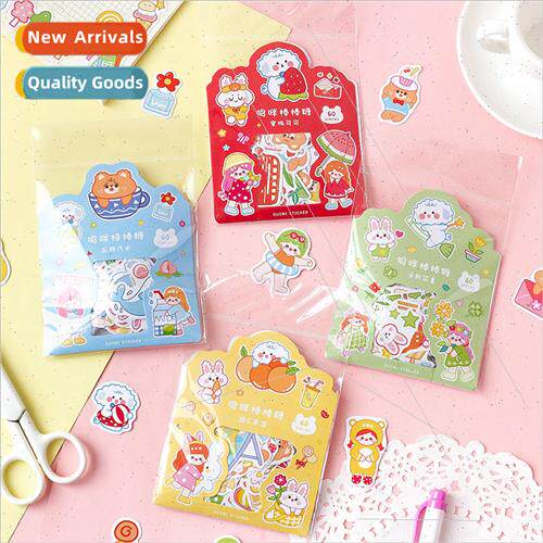 Dohmi lollipop sticker pack fresh cute girl bear rabbit pape