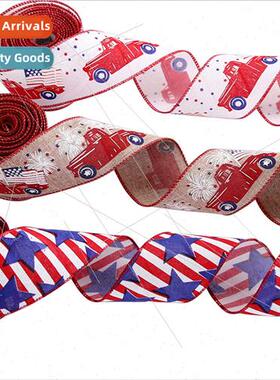 2023 New Ribbon Independence Day American Flag Pentagram Dec