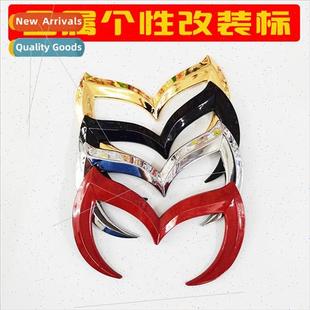 zinc alloy tail stickers modification metal label Car bat