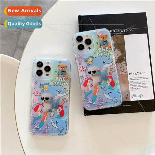 Dolphin Mermaid Sunglasses Puppy IPhone14ProMax Reversible A