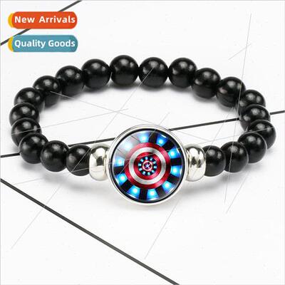 Avengers Super Heroes Captain America Time Gemstone Bracelet