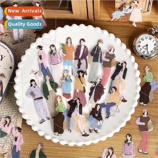 PET sticker pack I and we series of Korean literary characte