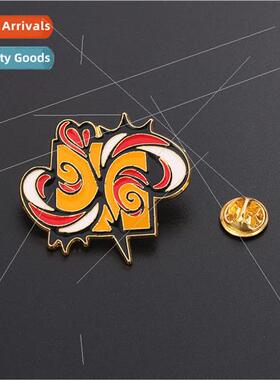 Infinite skateboard SK8  bar metal badge S logo alloy brooch