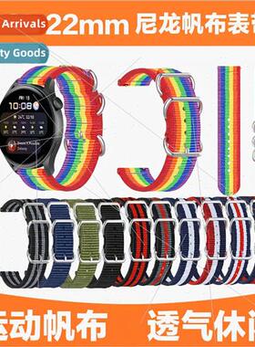 适用 huawei watch3pro nylon strap huawei watch3 pro new thre
