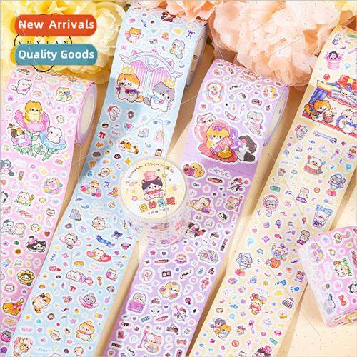 Doodle die-cutting tape Variety of rice rice cat series cute