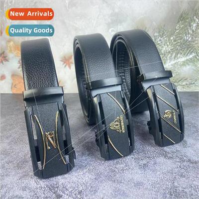 Skeleton mens pvc large wrapped edge lychee grain pants belt