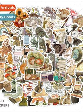 110 new cartoon retro small animal graffiti stickers helmet
