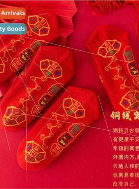 Socks womens mid-calf footed copper seven stars with beads s