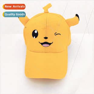 Childrens hat Pikachu baseball cap printed Pokemon cartoon d