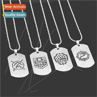 New Escape Tarkov USEC Stainless Steel Keychain BEAR Militar