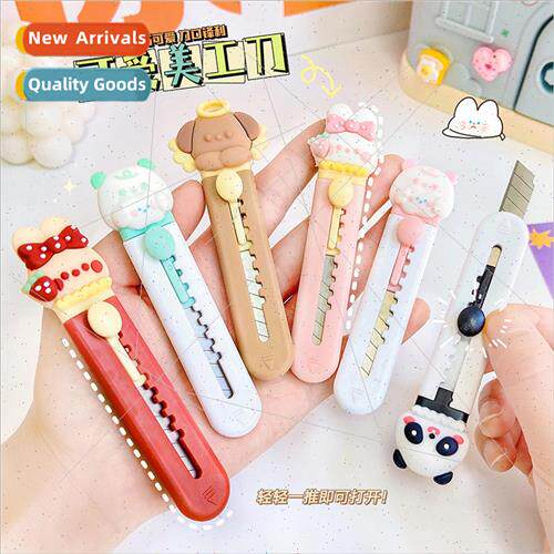 Mini portable art knife students with cute cartoon paper cut