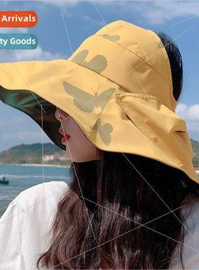 2023 Hat female summer large-brimmed sun-shading hollow-topp