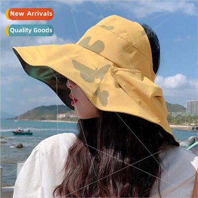 2023 Hat female summer large-brimmed sun-shading hollow-topp