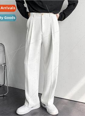 Spring and Autumn Korea draping sense straight suit pants me