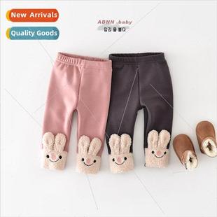 female fall Korean baby bottoms winter and padded Baby