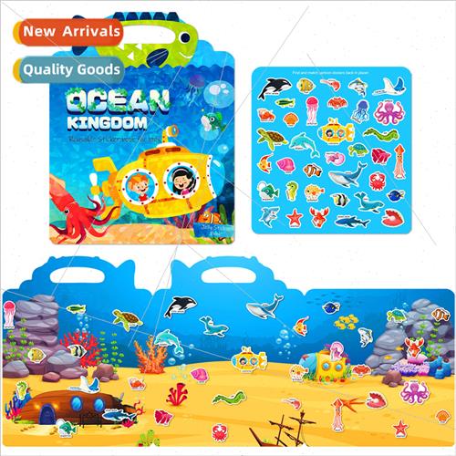 Jelly Quiet Book Ocean Kingdom Childrens Puzzle Parent-Child