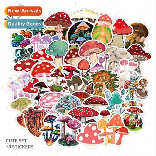 50 Mushroom Graffiti s Waterproof ggage Laptop Scooter Fridg