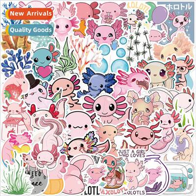 50 cartoon animal axolotl salamander graffiti stickers DIY d