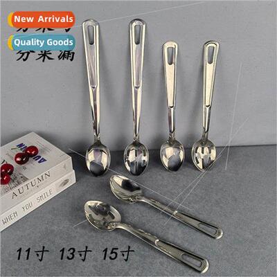 Stainless steel communal spoon hotel buffet serving spoon re
