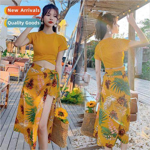 New swimsuit split female Korean ins fairy  conservative swi