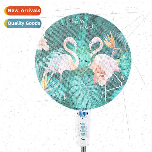 Electric fan protective net children anti-pinch cartoon fan