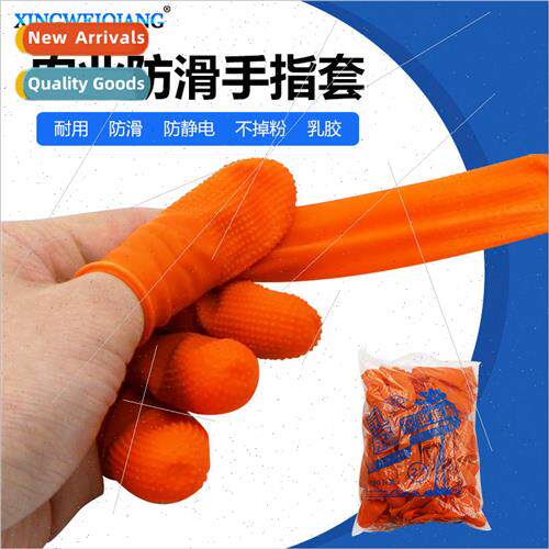 Finger cover Orange -slip latex money counting Agriculture w