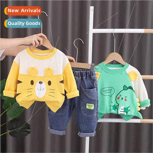 2023 fall childrens clothing boys baby round neck sweater cl
