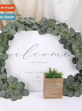 mulation Eucalyptus Rattan mulation Green Tree Leaves Birthd