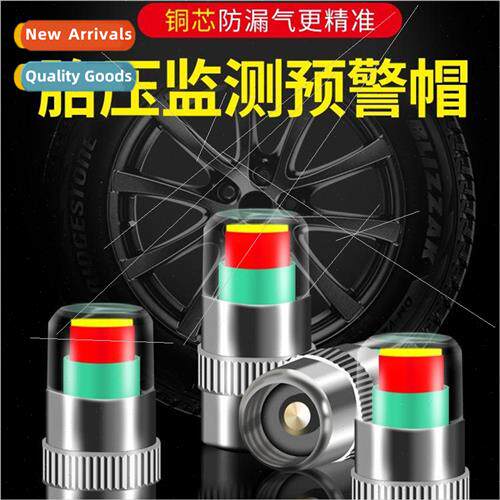 Car Tire Valve Caps Aluminum Alloy Tire Pressure Monitoring