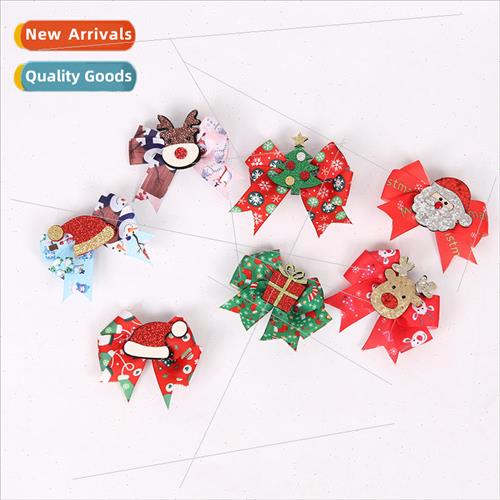 2023 new christmas hair clips series old man head snowman el