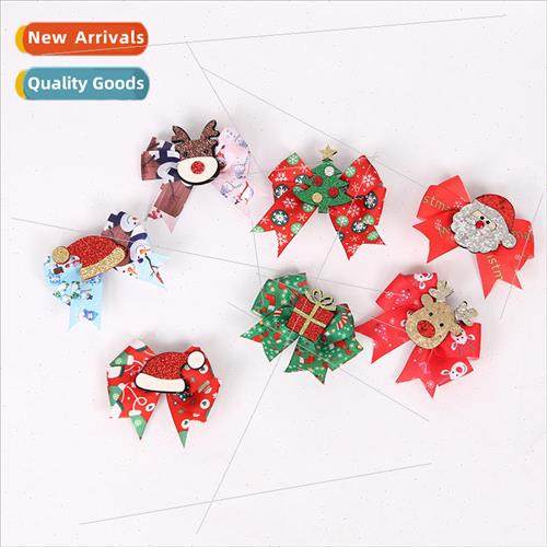 2023 new christmas hair clips series old man head snowman el