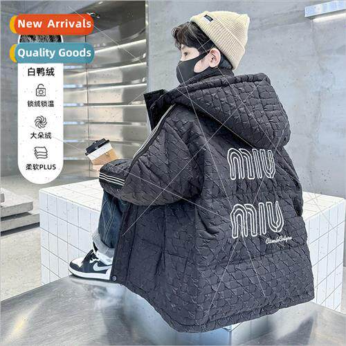 Boys down jacket winter 2023 new  handsome childrens winter