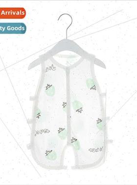 Baby open-file onesie pipa clothes ultra-thin  sleeveless su