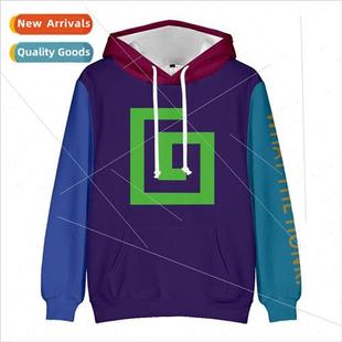 digital printing New hooded Jacobs3D casual sweatshi Karl