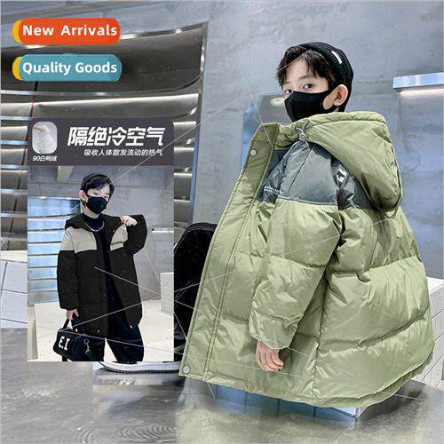Childrens down jacket boys 2023 new mens winter Korean  of t