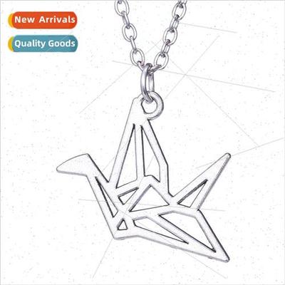lver Thousand Paper Cranes Pendant Necklace Bird Origami Nec